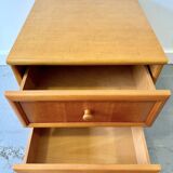 Vintage Bedside Table with Drawers