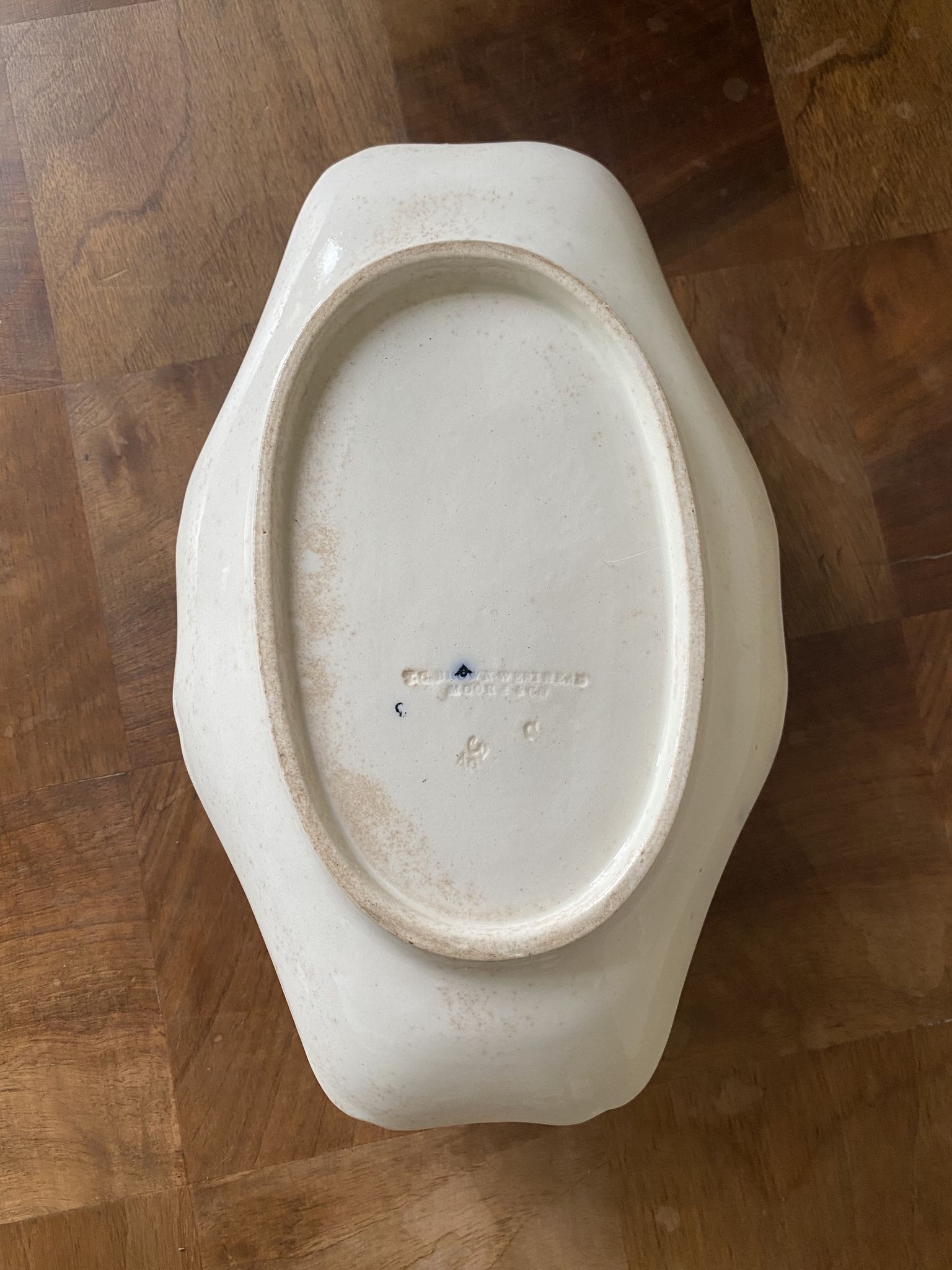 Old English earthenware sauce boat