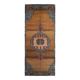 1970s Vintage Turkish Oushak Handmade Wool Cotton Brown Runner Rug 178x448