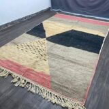 Traditional handmade pure wool Berber rug size 150 x 250 cm