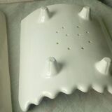 Asparagus dish in slip drainer 20th