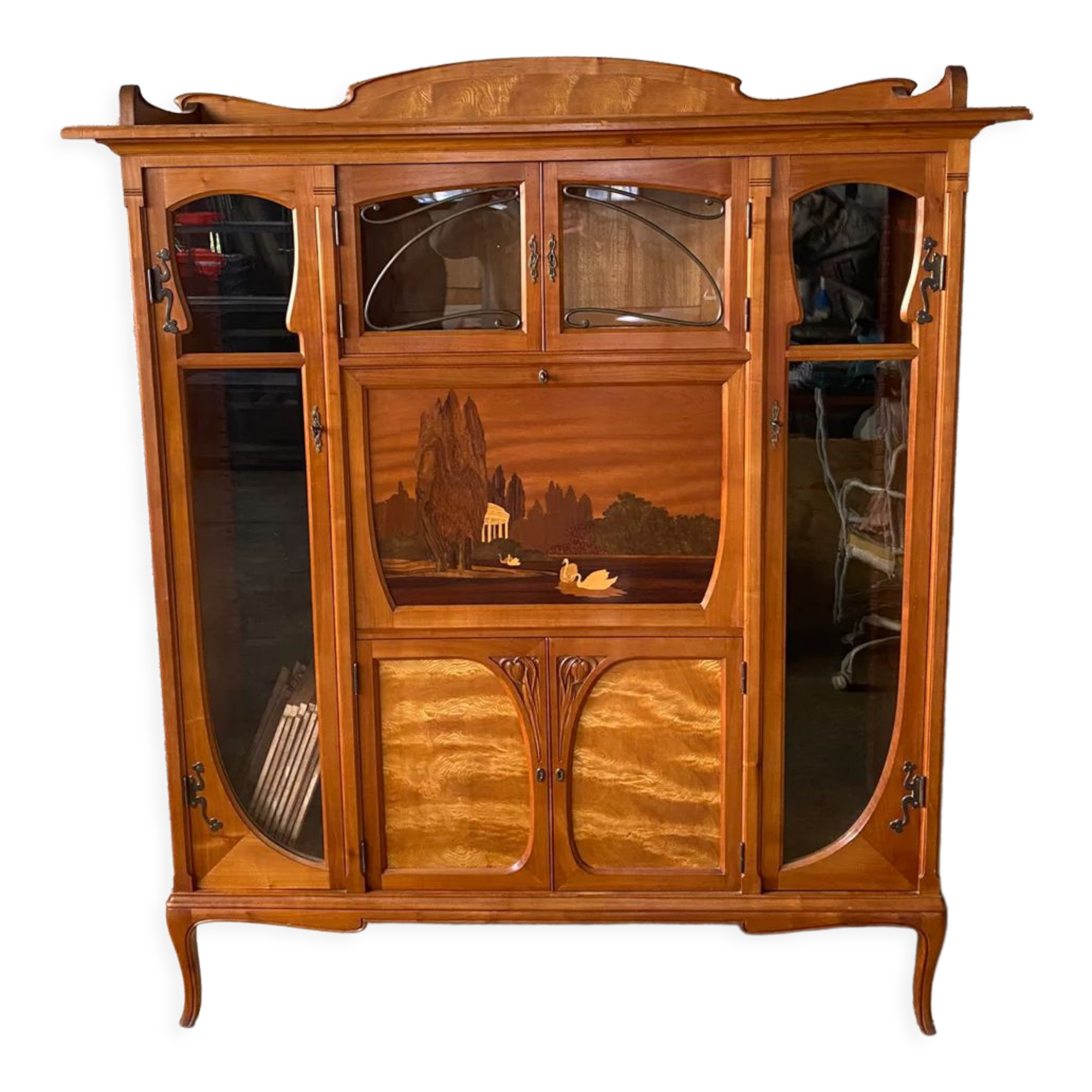 Art Nouveau library office 1900