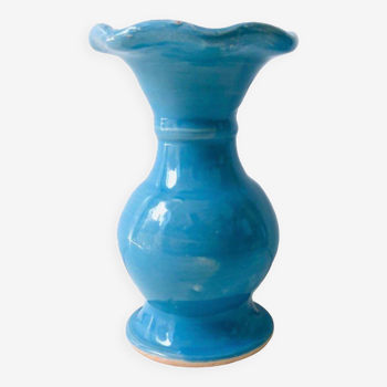 Blue Handkerchief Collar Vase