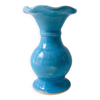 Blue Handkerchief Collar Vase