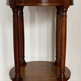 Cherry wood pedestal table