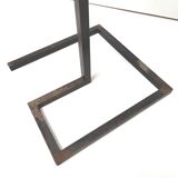 Candlestick pique candle 1950 metal and brass height 124cm