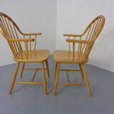 Set of oak armchairs by Erik Ole Jørgensen for Tarm Stole Møbelfabrik.