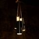 Trio of Raak steel pendant lights, 1960s