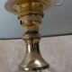 Lampe vintage verre et laiton années 50-60
