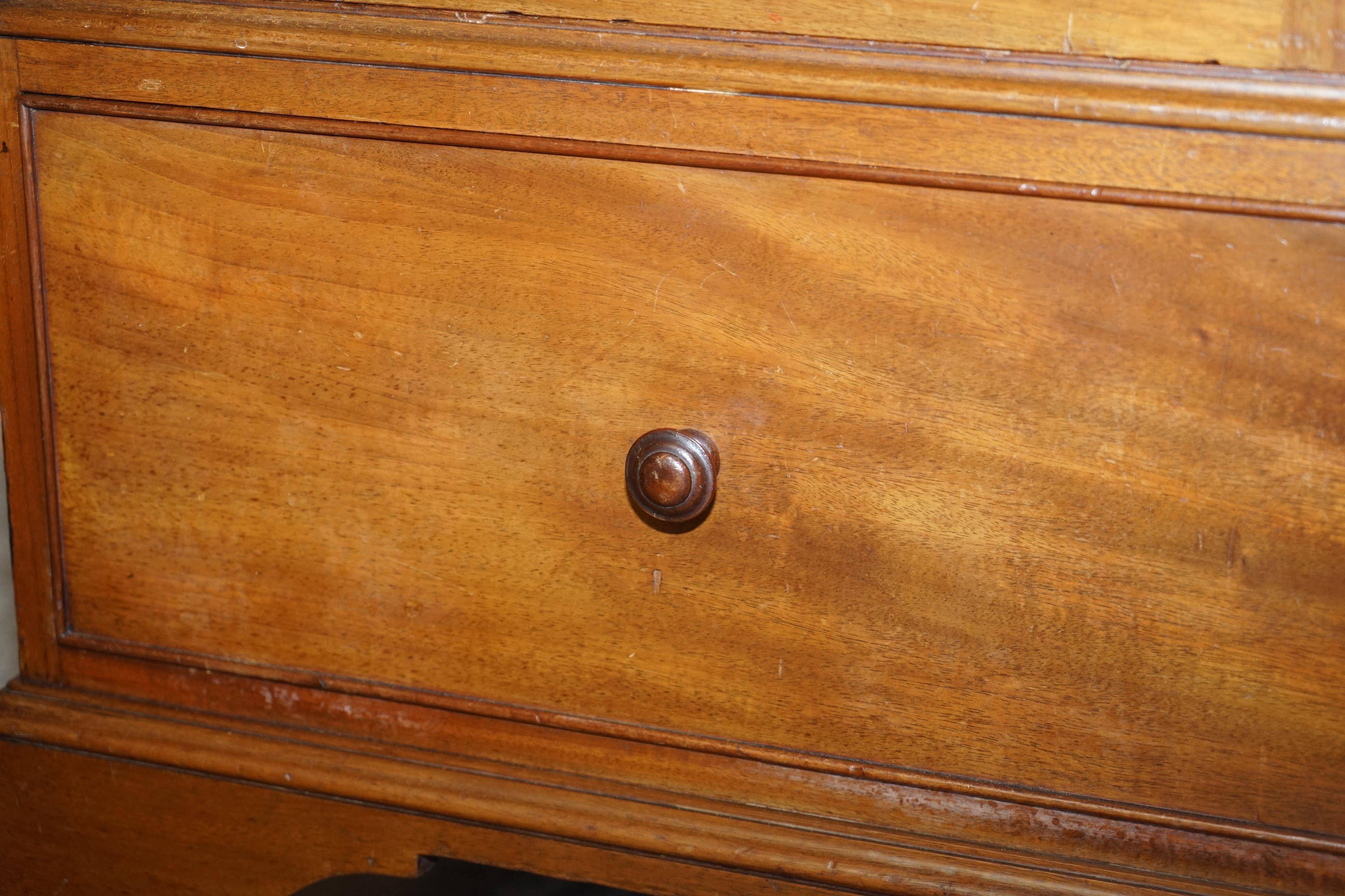 Antique hardwood wardrobe stamped Howard & Son's Berners Street