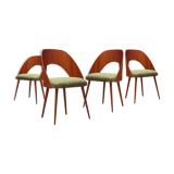 Suite of 4 chairs Antonin Suman for Drevopodnik Pisek