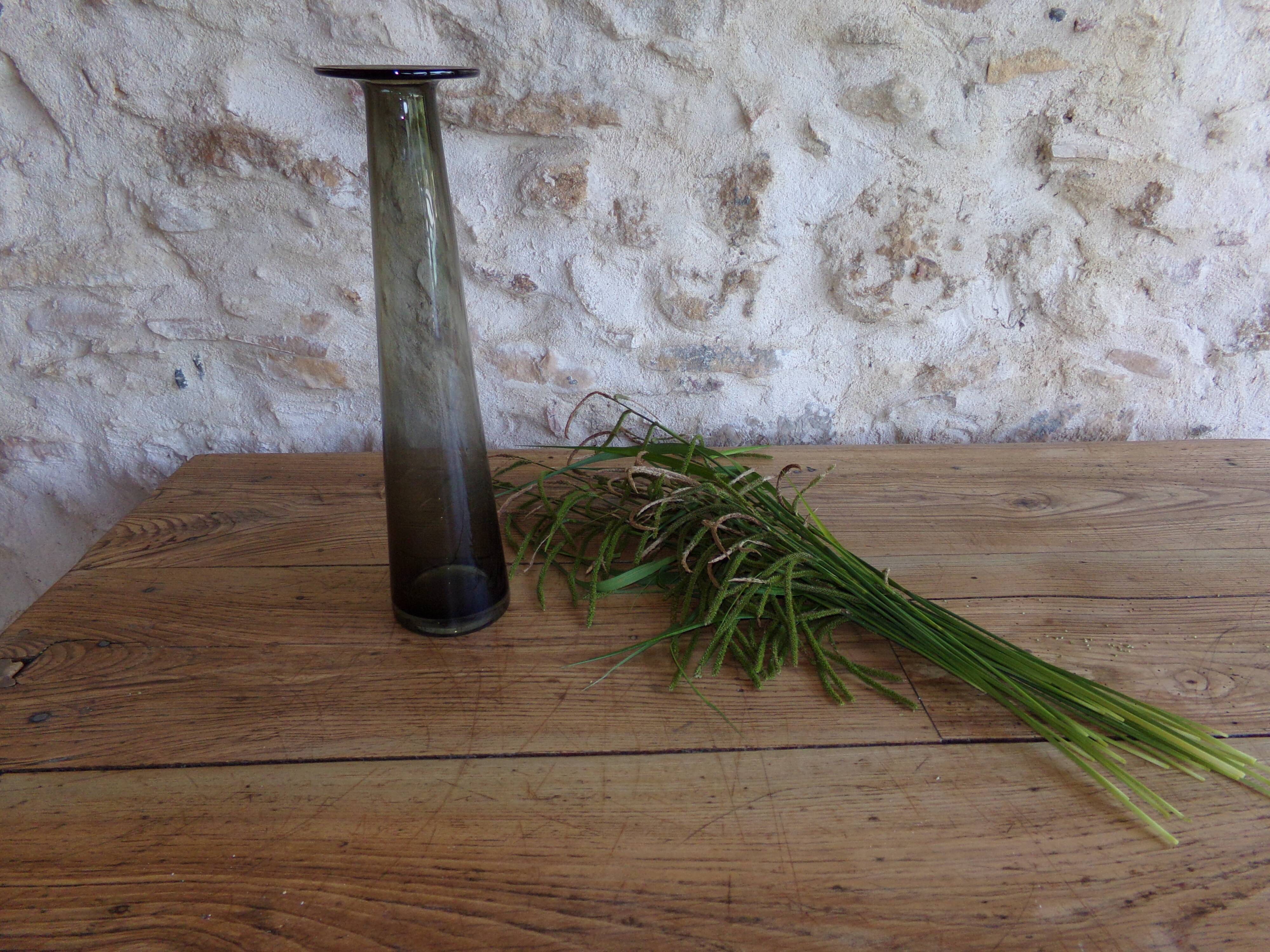 Smoked glass vase Habitat