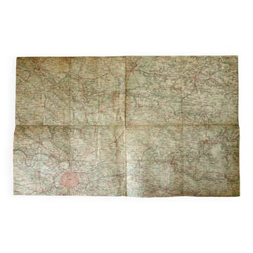 Carte Ancienne État-Major 1912 - Paris Beauvais Soissons Montmirail