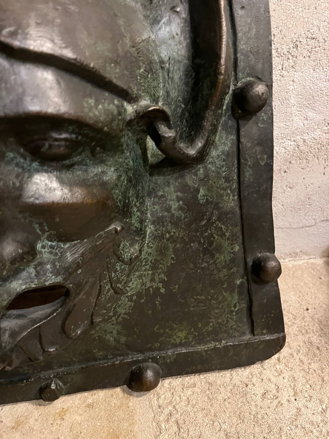 19th century bronze relief