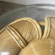 Vivai del sud “flower” rattan coffee table