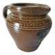 Glazed stoneware jug – hand-painted decoration
