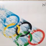 Original poster grenoble olympic games winter 1968 - jean brian