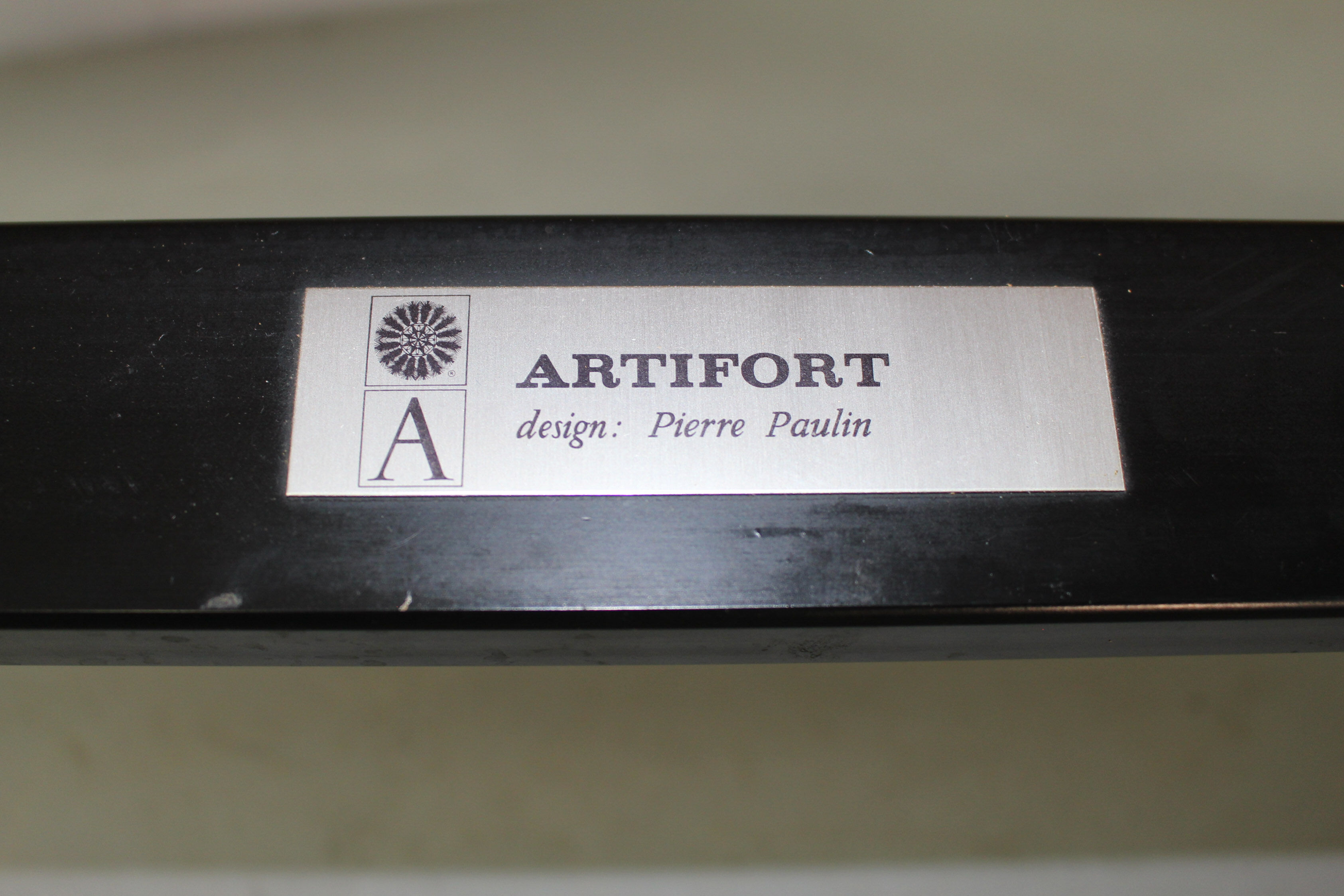 Pierre Paulin F444 in natural leather, The Netherlands, 1963