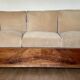 Antique 19th century mahogany sofa bed