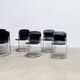 Set of six Willy Rizzo dining chairs in black leather