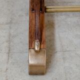 Curved wood bistro table