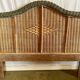 VINTAGE WICKER HEADBOARD, 80s/90s