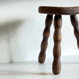 Vintage tripod wood stool