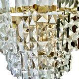 Kinkeldey crystal glass wall light, Austria 1970