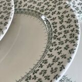 4 assiettes plates Anglaises.