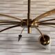 Large vintage Arlus chandelier - 5 arms - 1950s design
