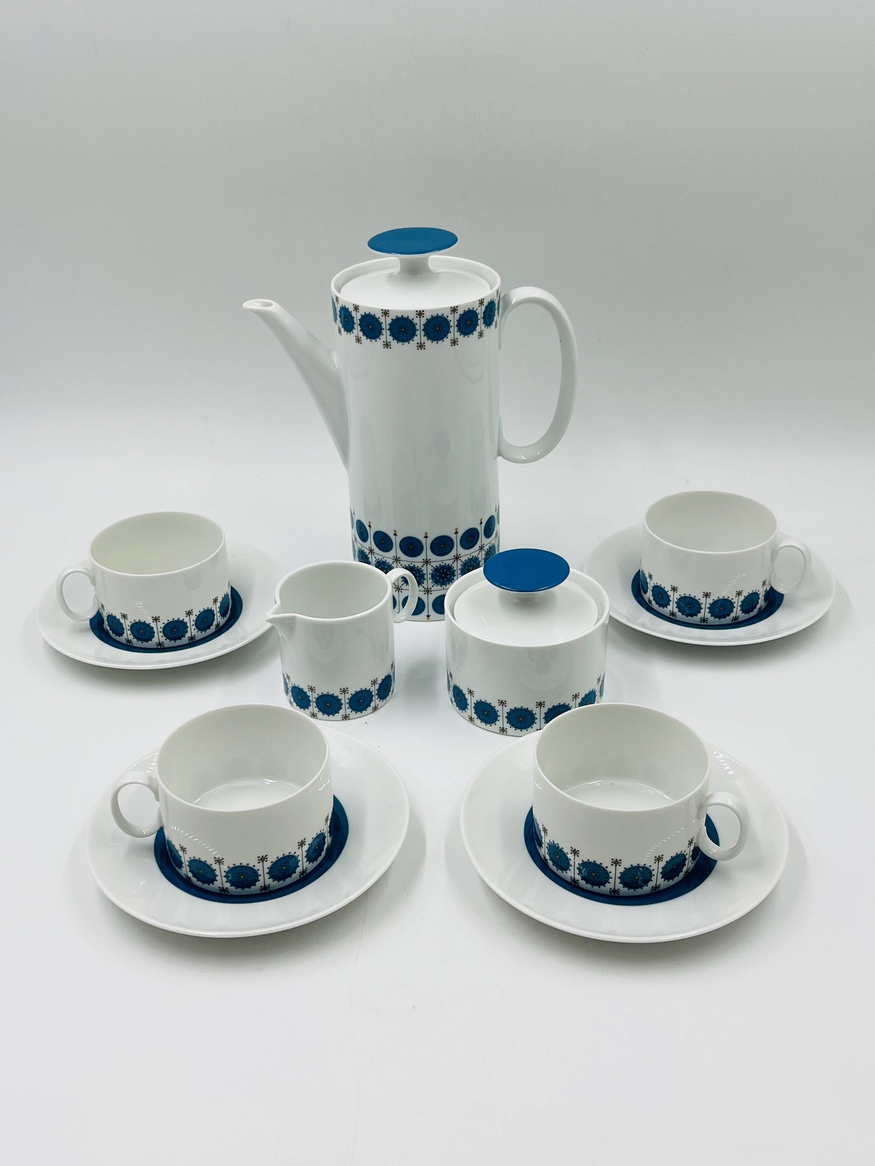 Service Café Porcelaine Thomas Germany Medaillon 70s