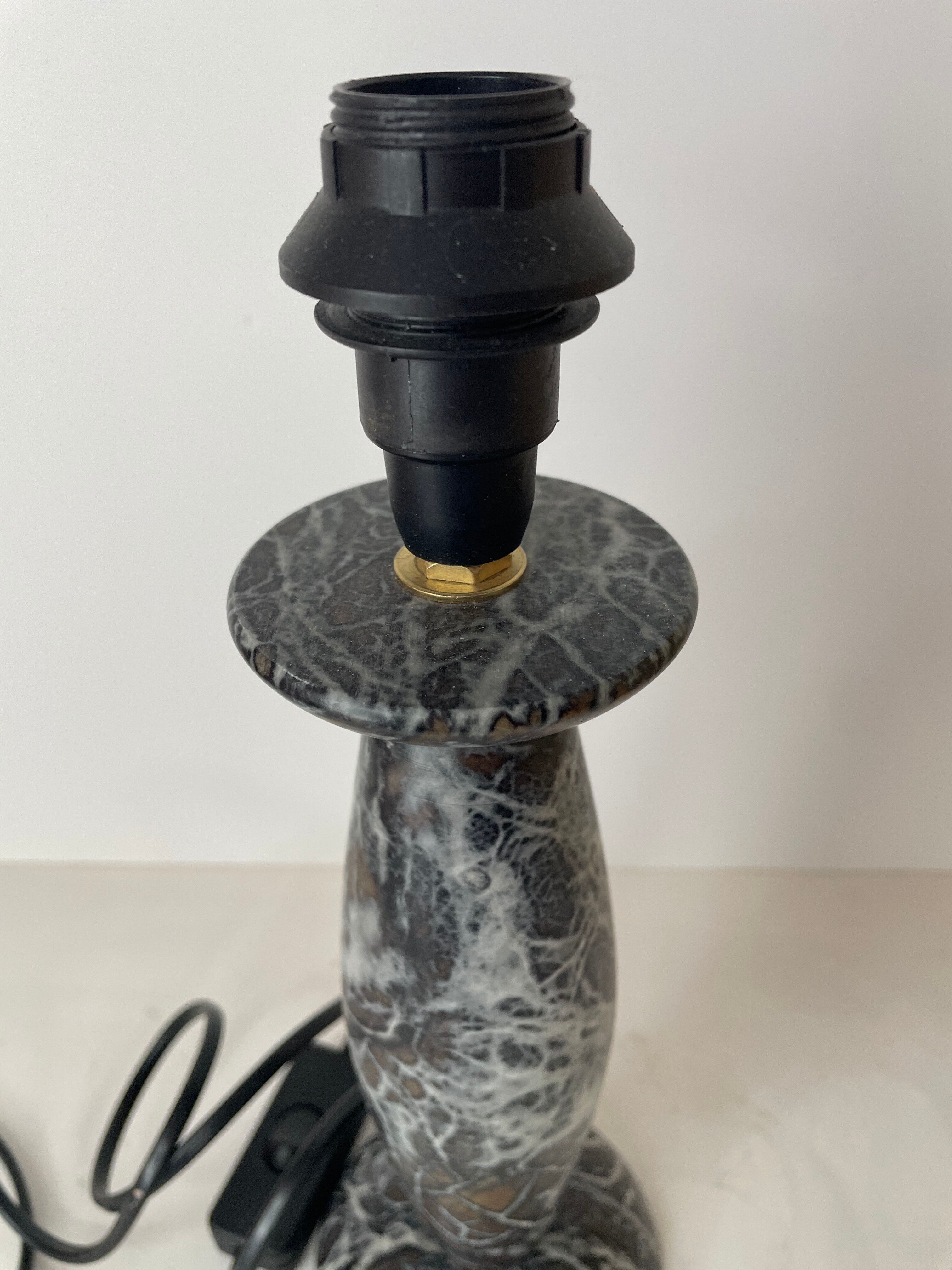 Alabaster foot of the lamp
