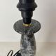 Alabaster foot of the lamp