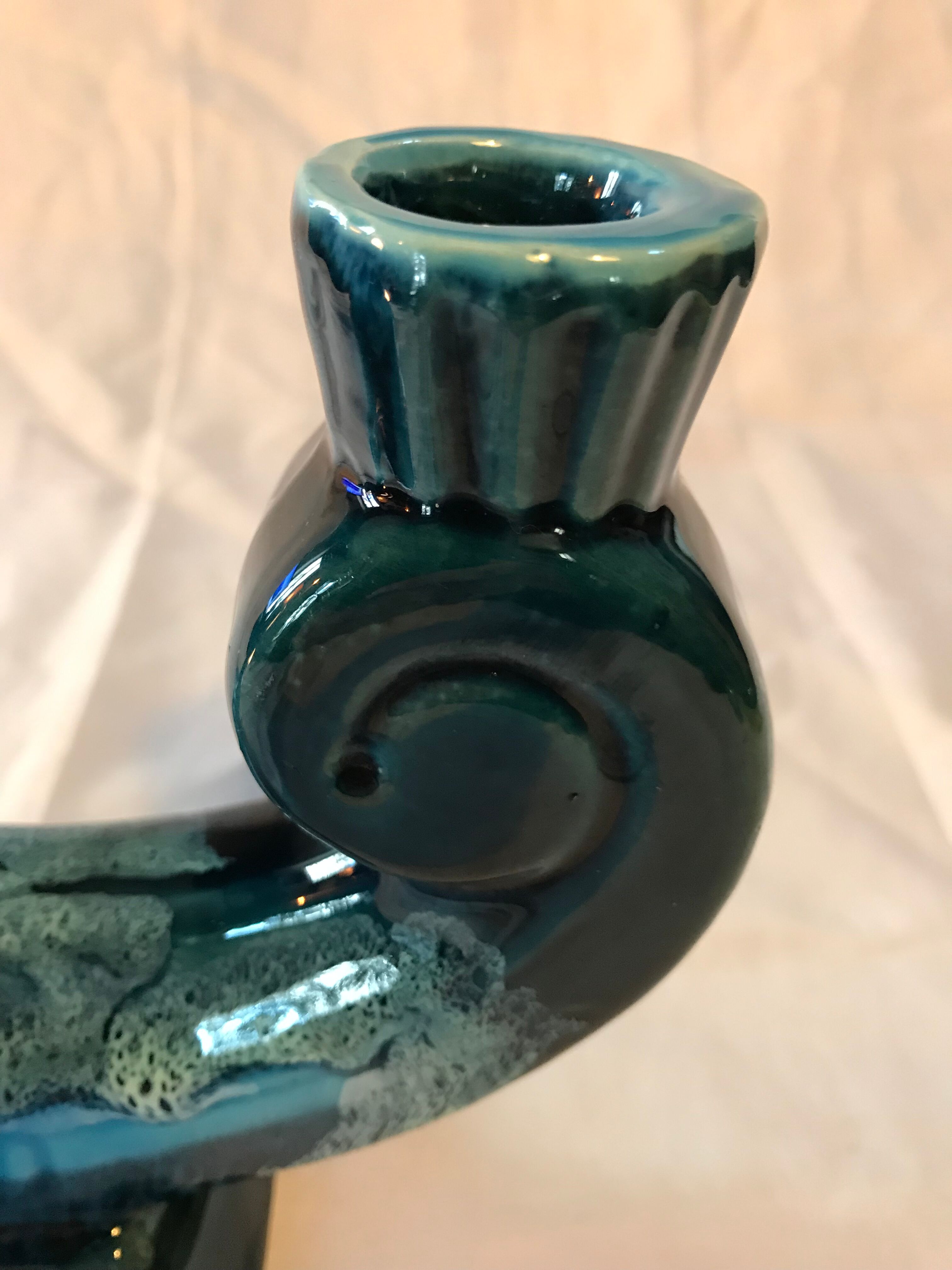 Double ceramic candle holder