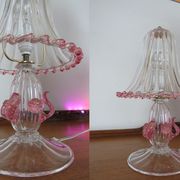 Pair of barovier and Toso (Murano) bedside lamps/table 1960s