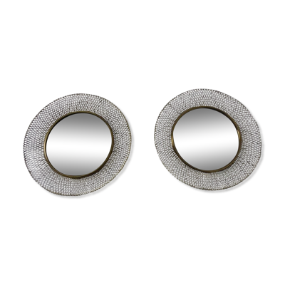 Brass Mirrors, 1960s, Set of 2