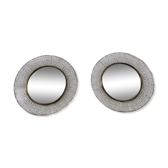 Brass Mirrors, 1960s, Set of 2