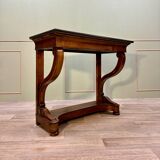 Empire Style Mahogany Cross Console 19th Century