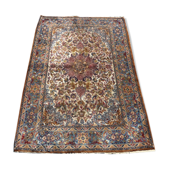 Tapis d'orient iran ispahan laine et soie 1.10  x 1.60 m