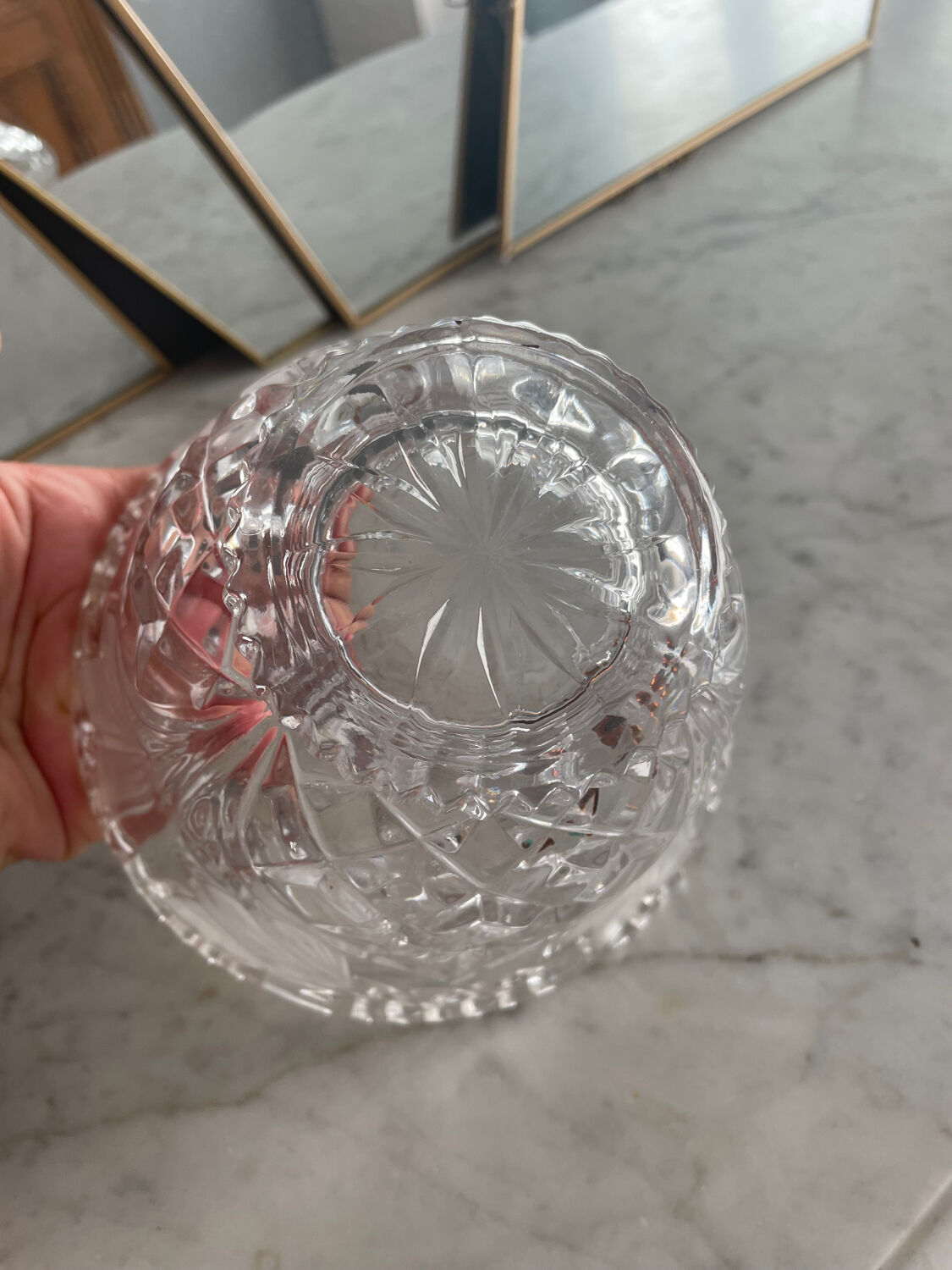 Bol en cristal vintage