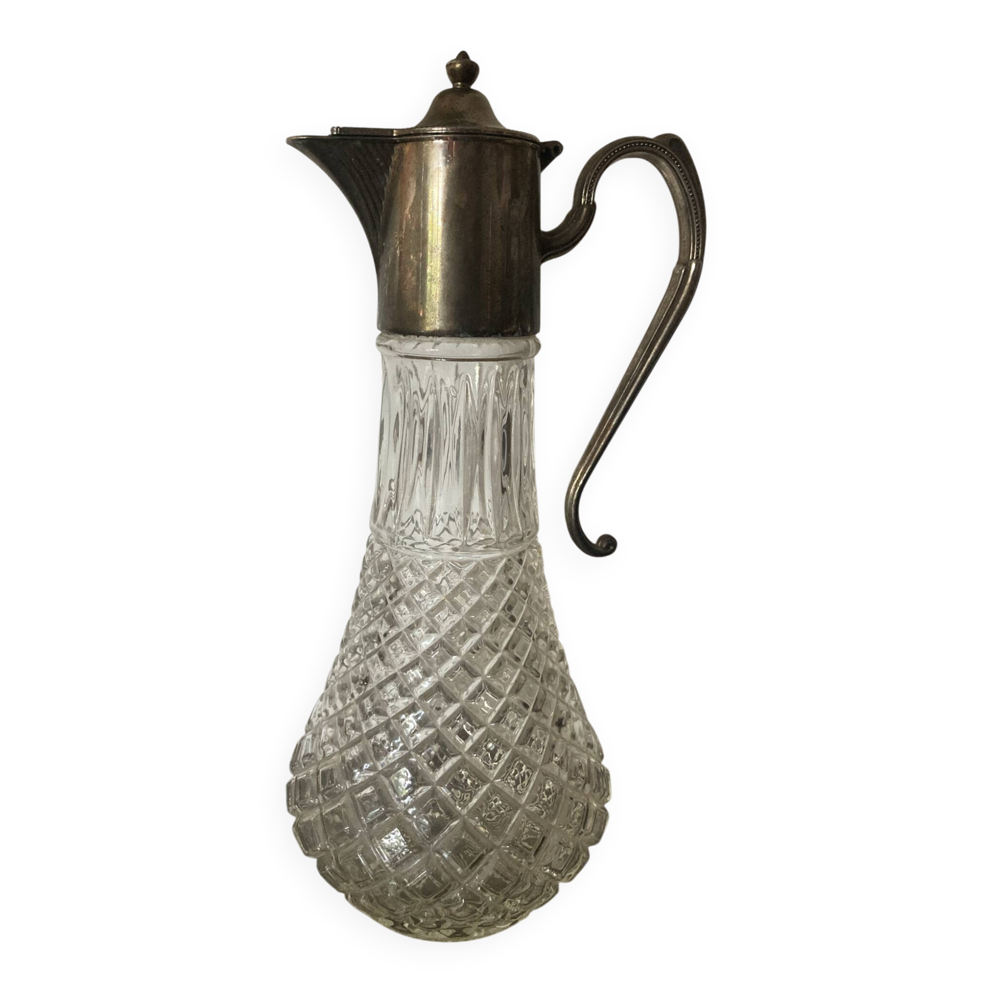 Glass and Silver Jug