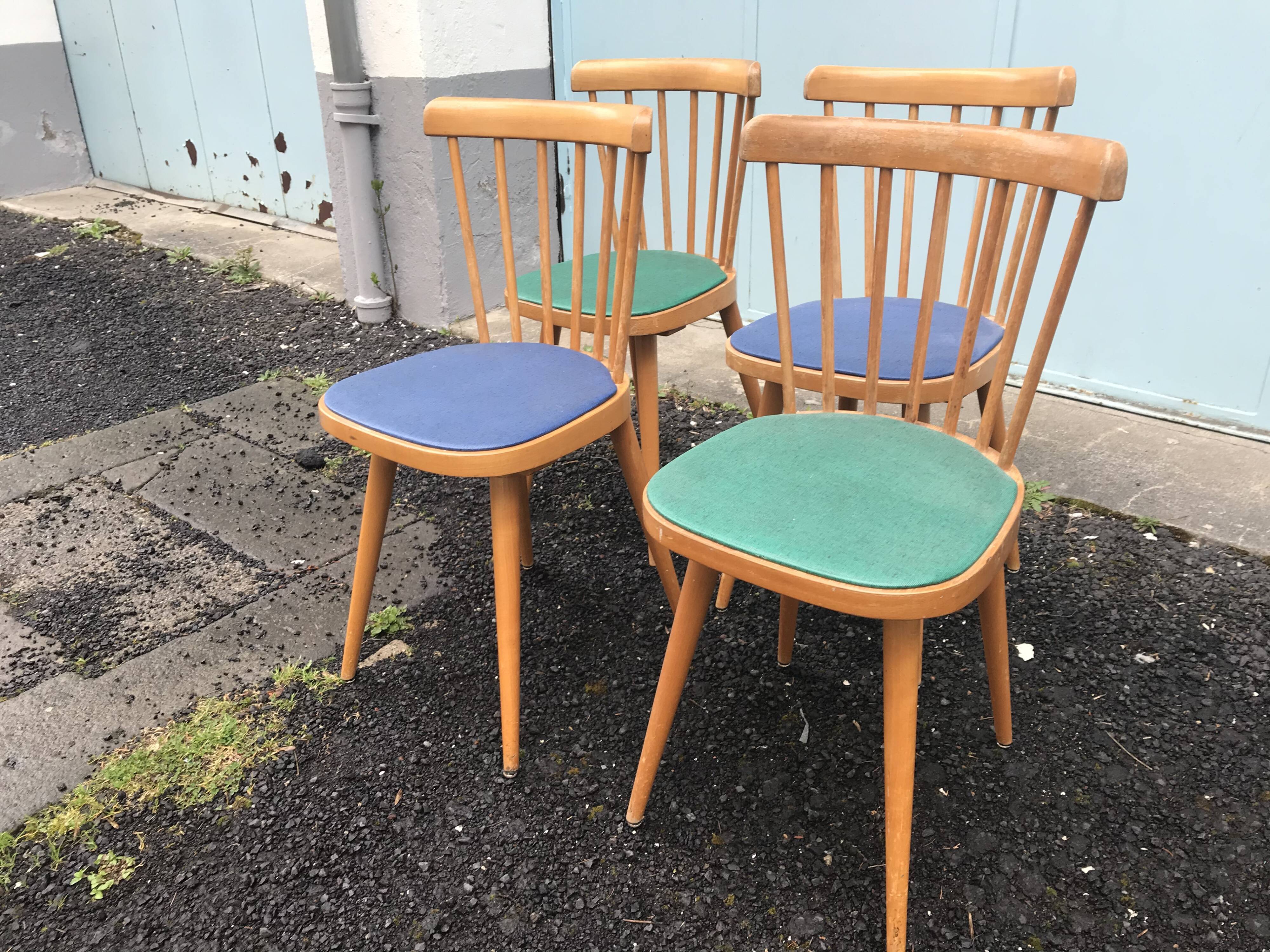 4 Baumann bistro chairs