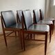 6 chaises teck scandinave vintage