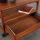Vintage teak side table, serving trolley, Danish design MCM