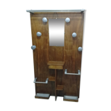 Cloakroom walnut coat rack