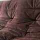 Togo 3-seater sofa in brown alcantara suede, Ligne Roset