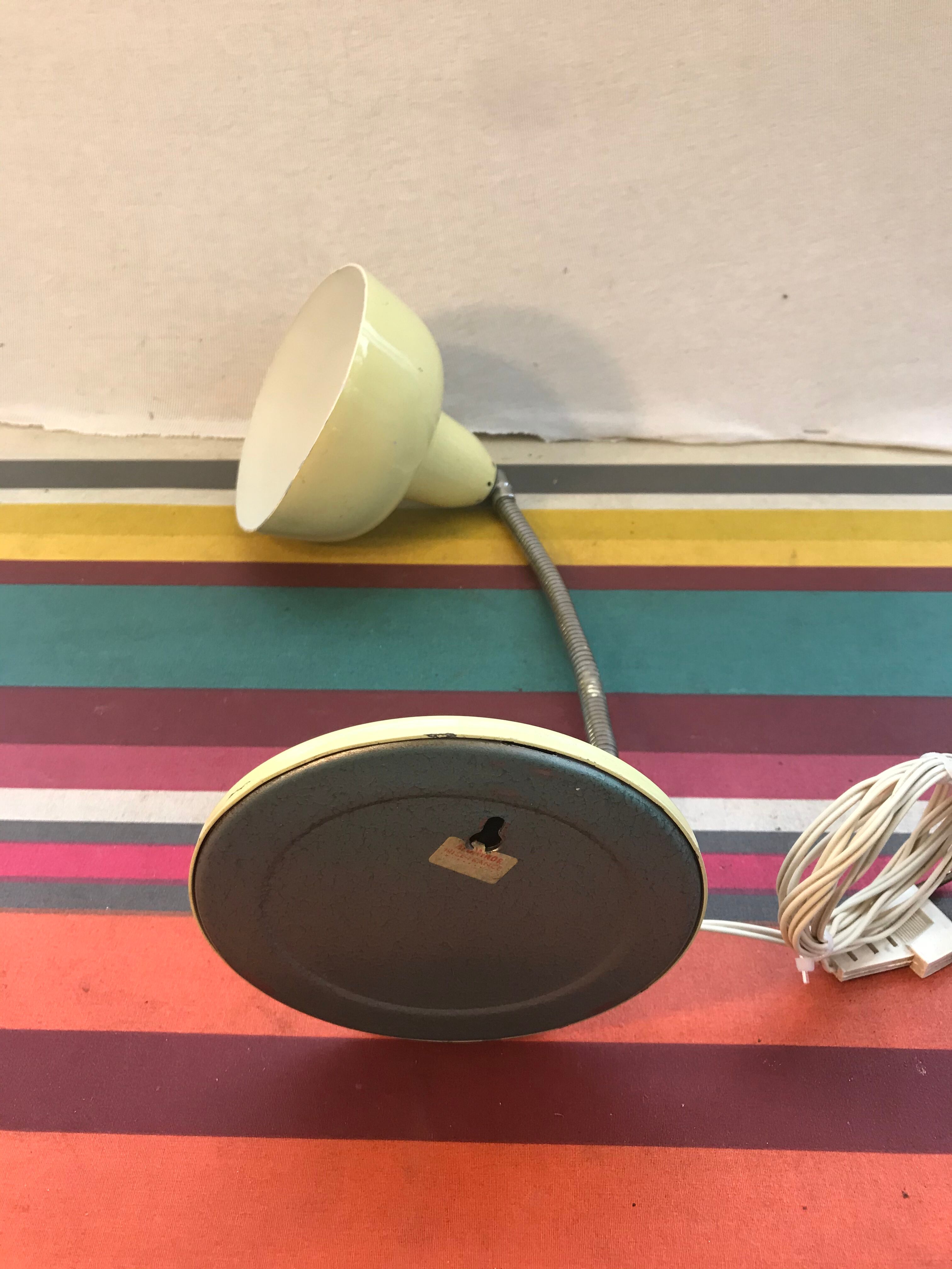 Aluminor metal metal flexible arms desk lamp - globe alu 70 vintage