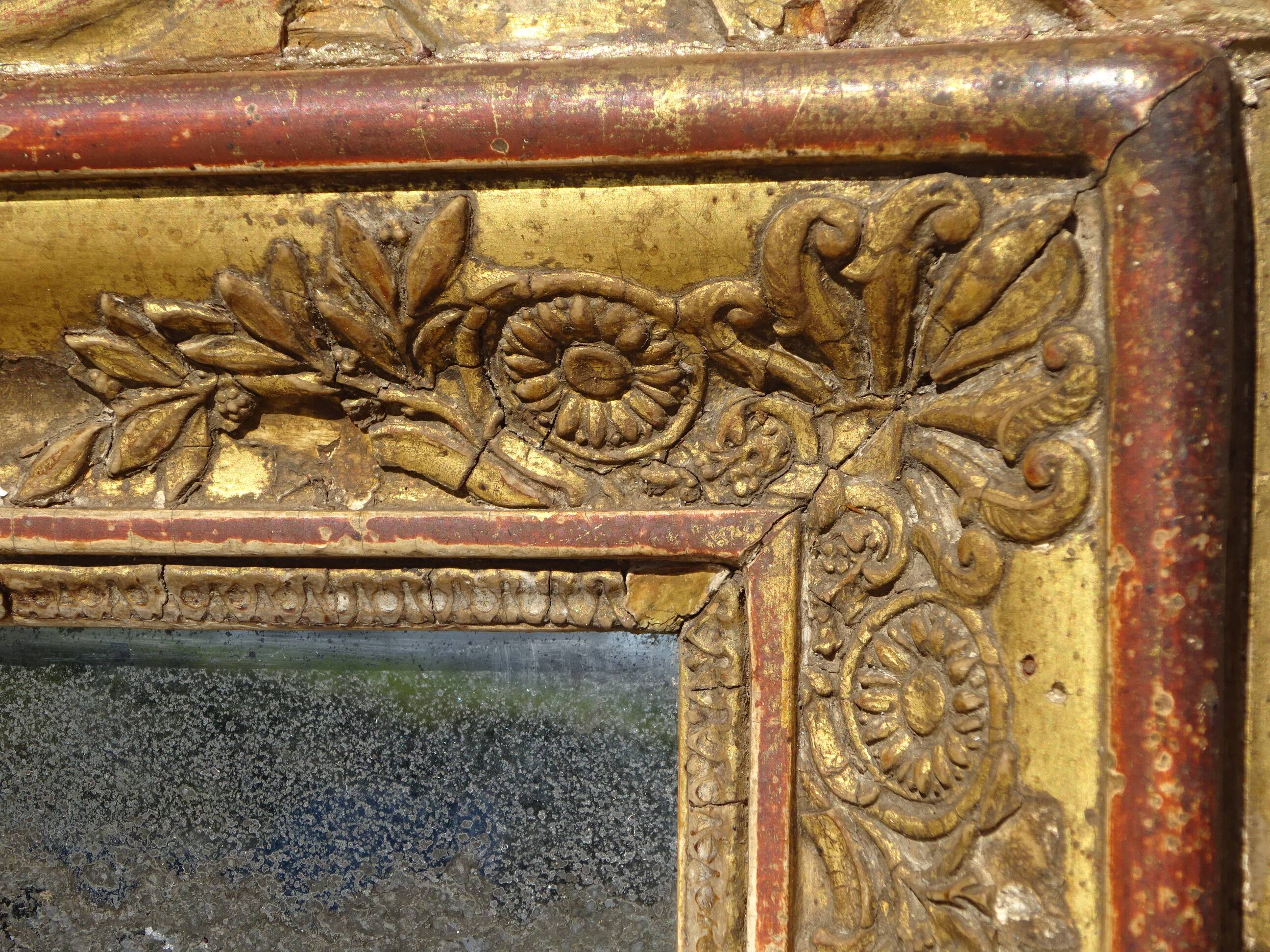 Very old Louis XVI style mirror.