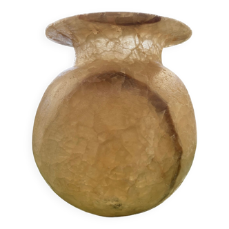 Vase ballustre en albâtre mat