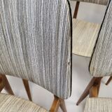 Suite of 6 vintage chairs 1950